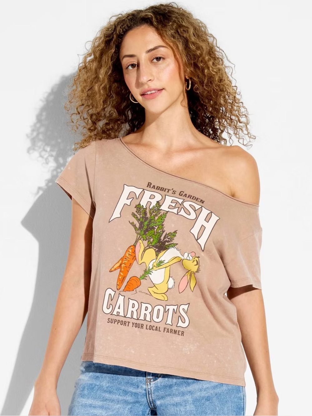 Winnie the Pooh Rabbit’s Garden Off The Shoulder Tee